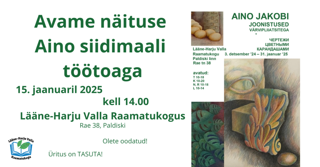 Avame näituse Aino siidimaali töötoaga